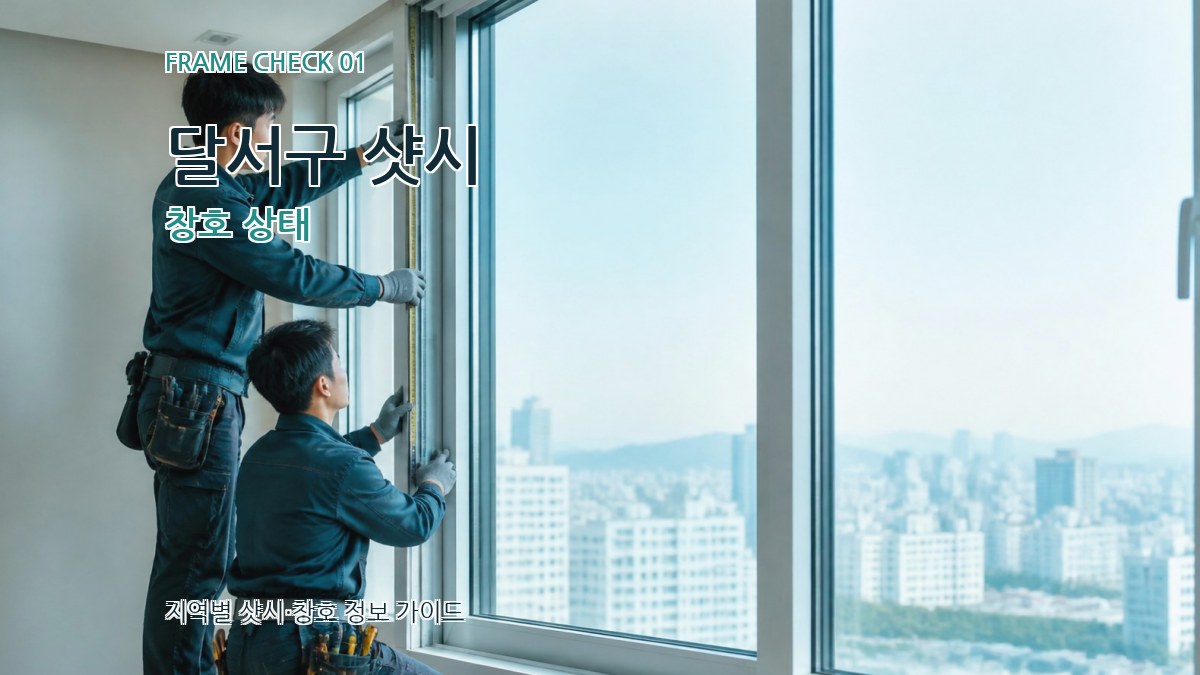 달서구 샷시 창호 상태