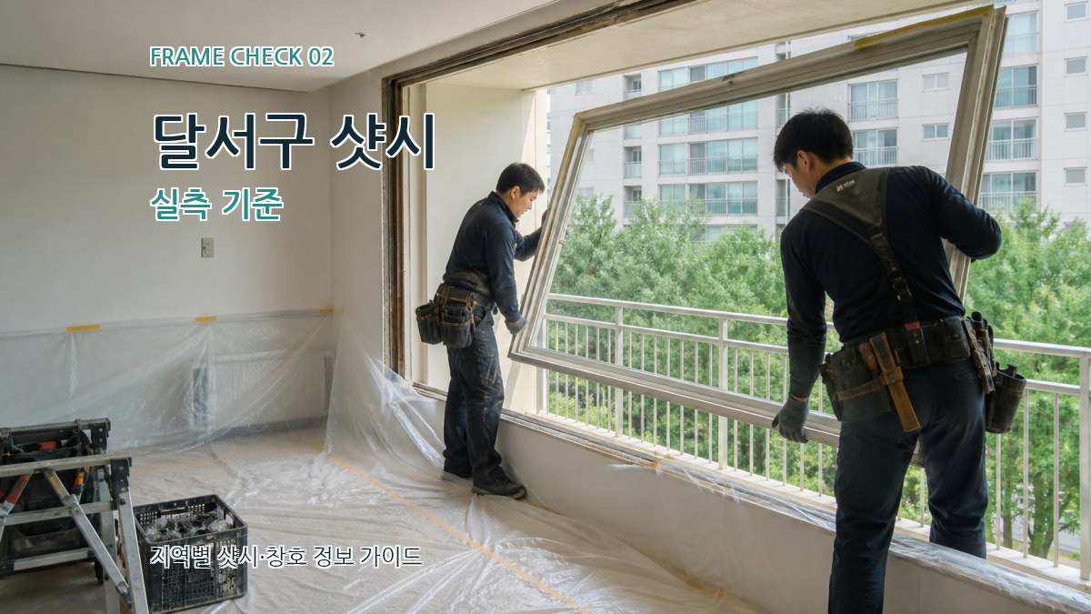 달서구 샷시 실측 기준
