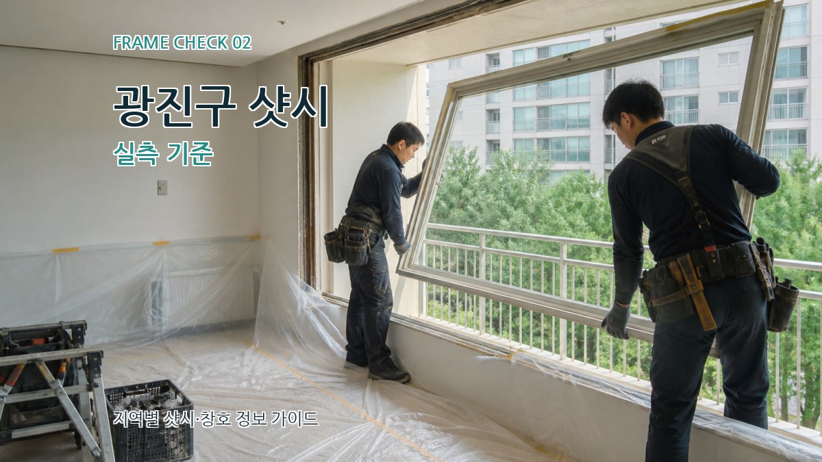 광진구 샷시 실측 기준