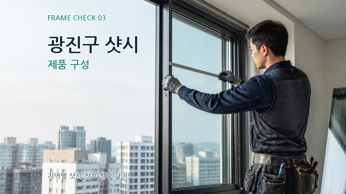 광진구 샷시 제품 구성