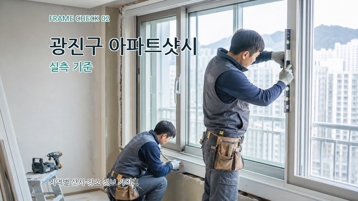 광진구 아파트샷시 실측 기준