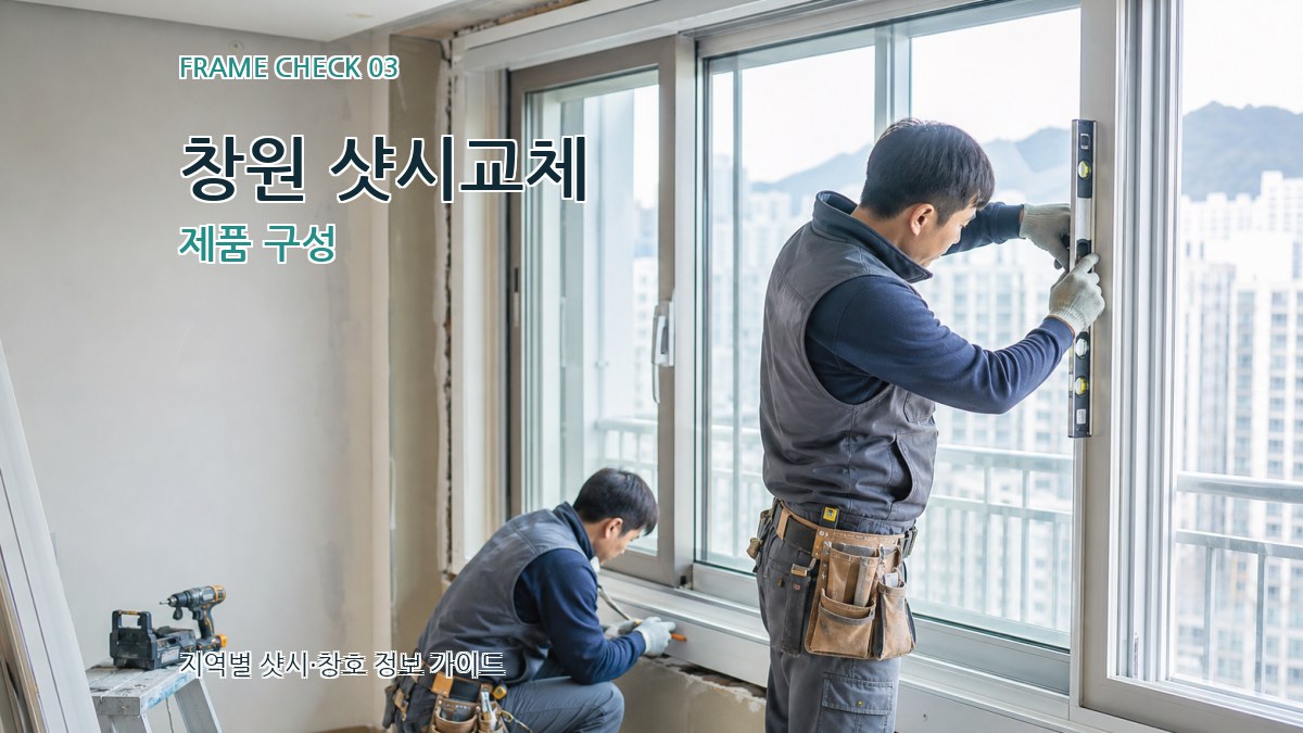 창원 샷시교체 제품 구성