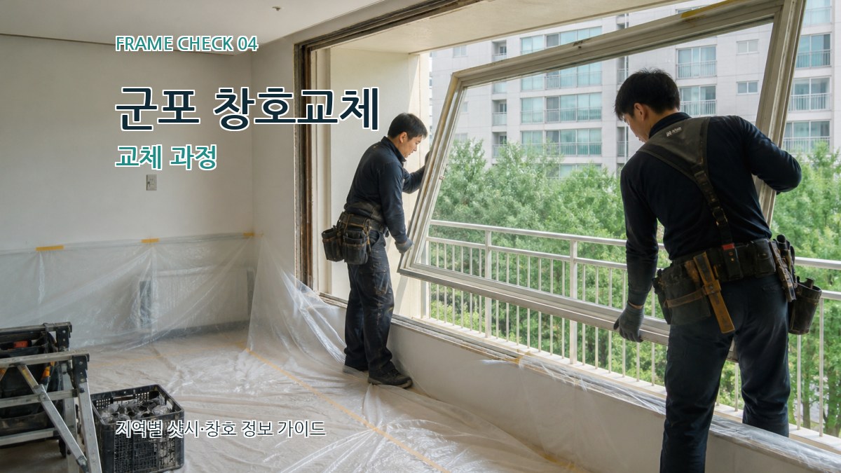 군포 창호교체 교체 과정