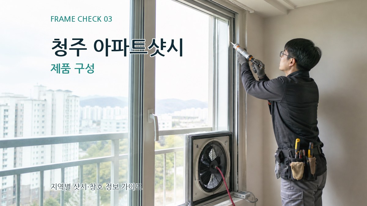 청주 아파트샷시 제품 구성