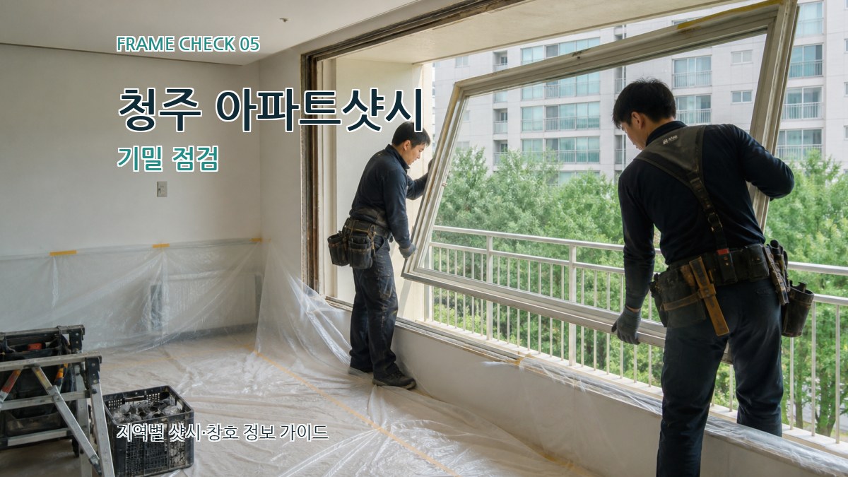 청주 아파트샷시 기밀 점검