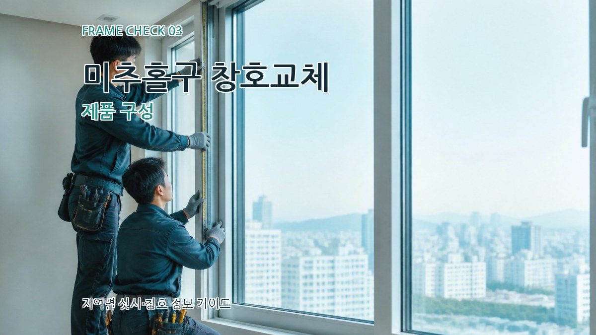 미추홀구 창호교체 제품 구성