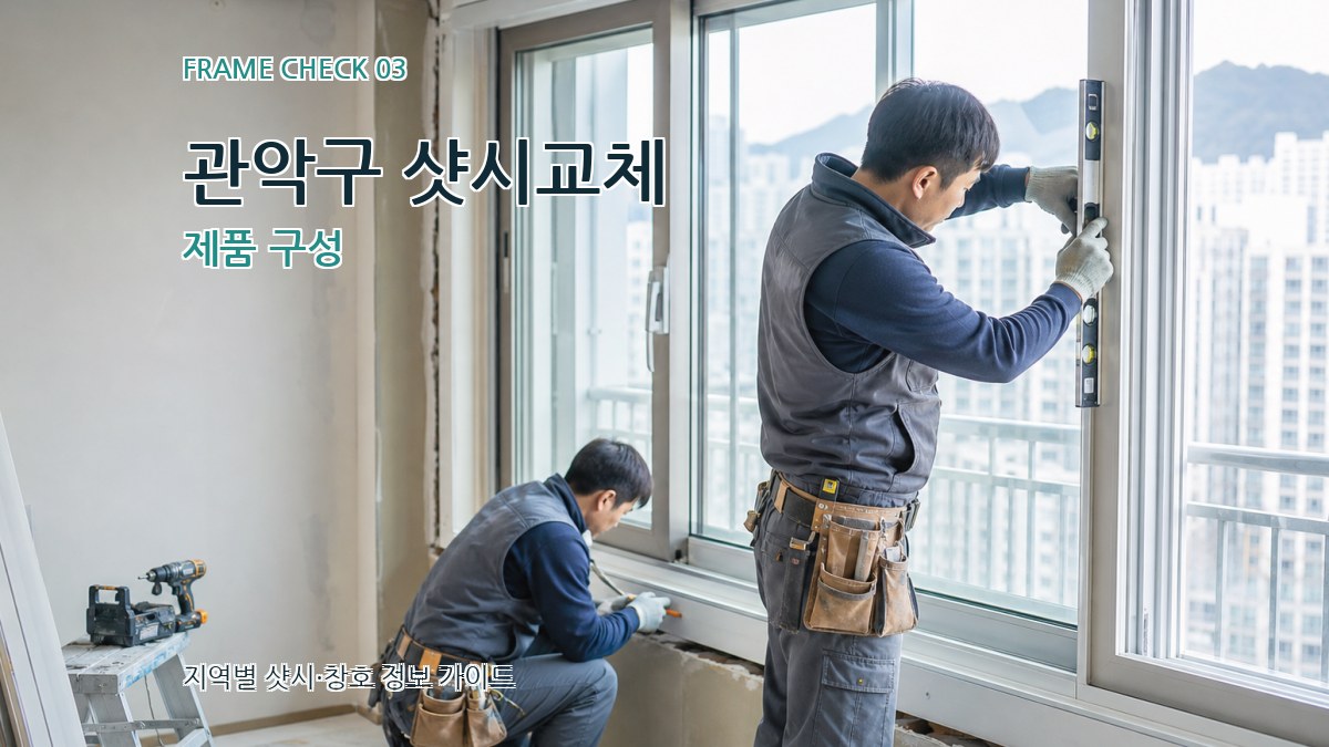 관악구 샷시교체 제품 구성