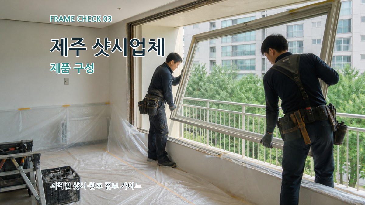 제주 샷시업체 제품 구성
