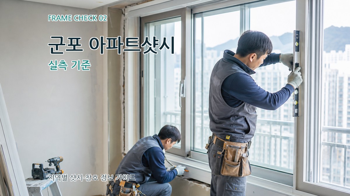 군포 아파트샷시 실측 기준