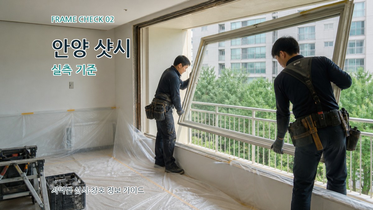 안양 샷시 실측 기준