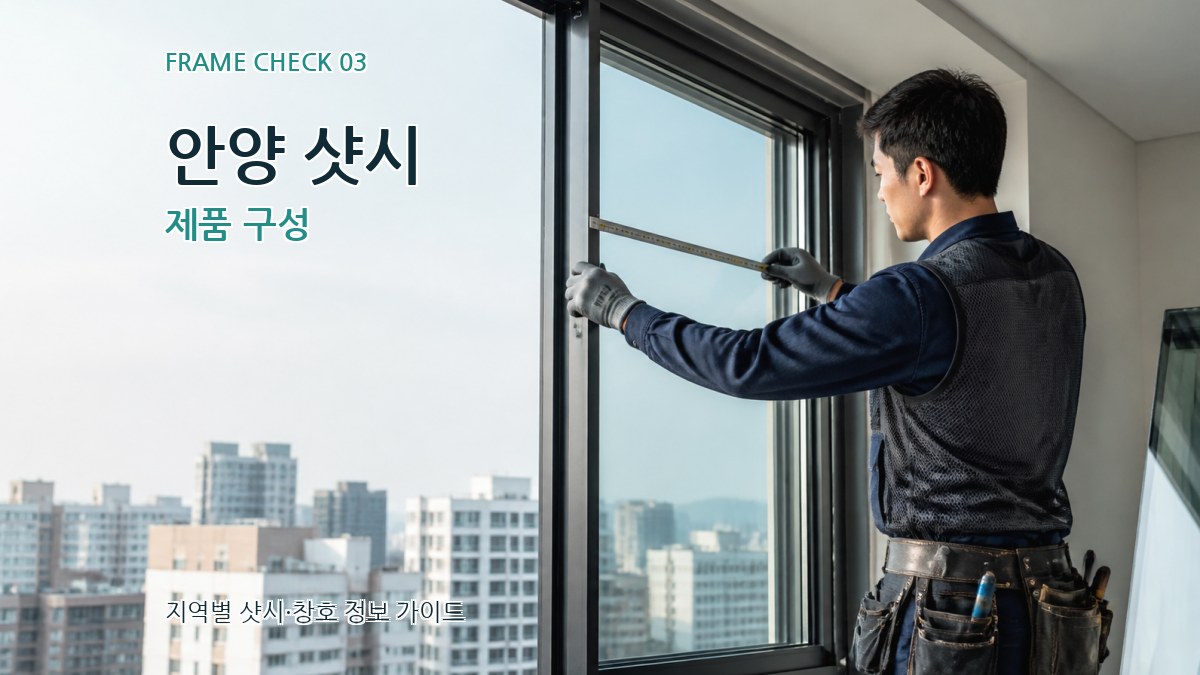 안양 샷시 제품 구성