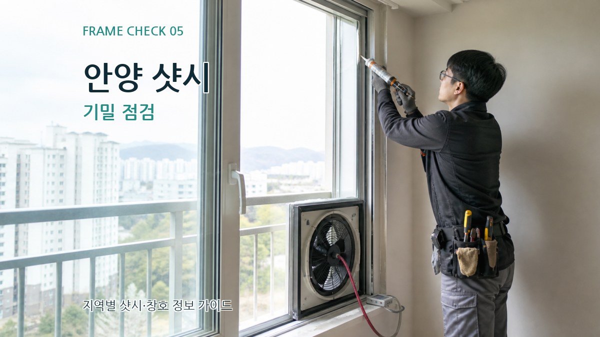 안양 샷시 기밀 점검