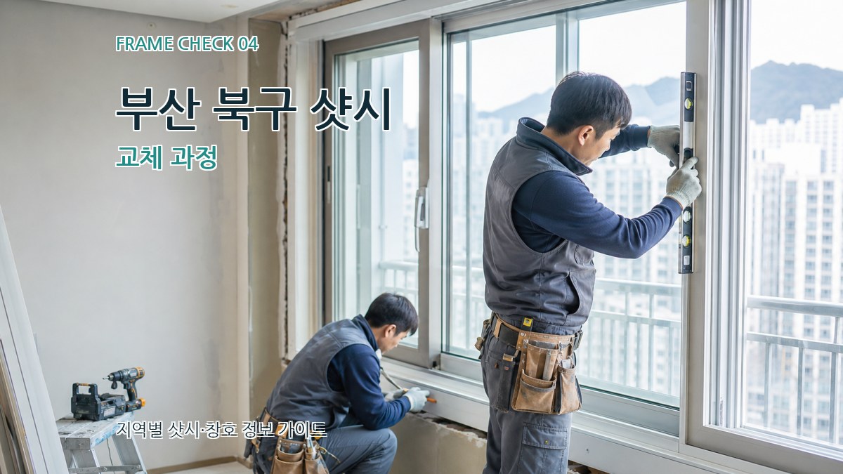 부산 북구 샷시 교체 과정