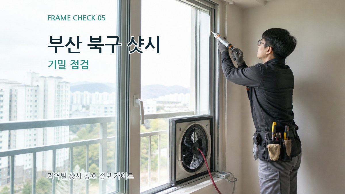 부산 북구 샷시 기밀 점검