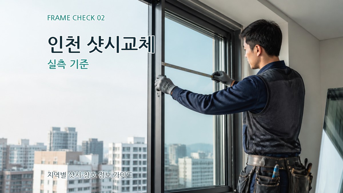인천 샷시교체 실측 기준