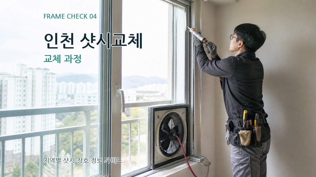 인천 샷시교체 교체 과정
