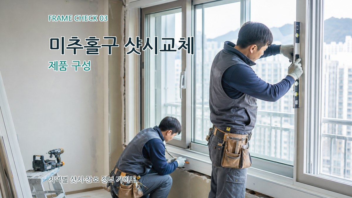 미추홀구 샷시교체 제품 구성
