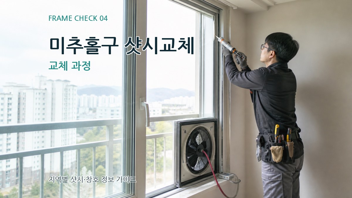 미추홀구 샷시교체 교체 과정