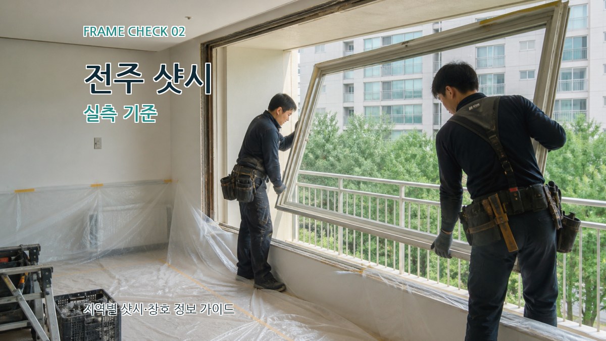 전주 샷시 실측 기준