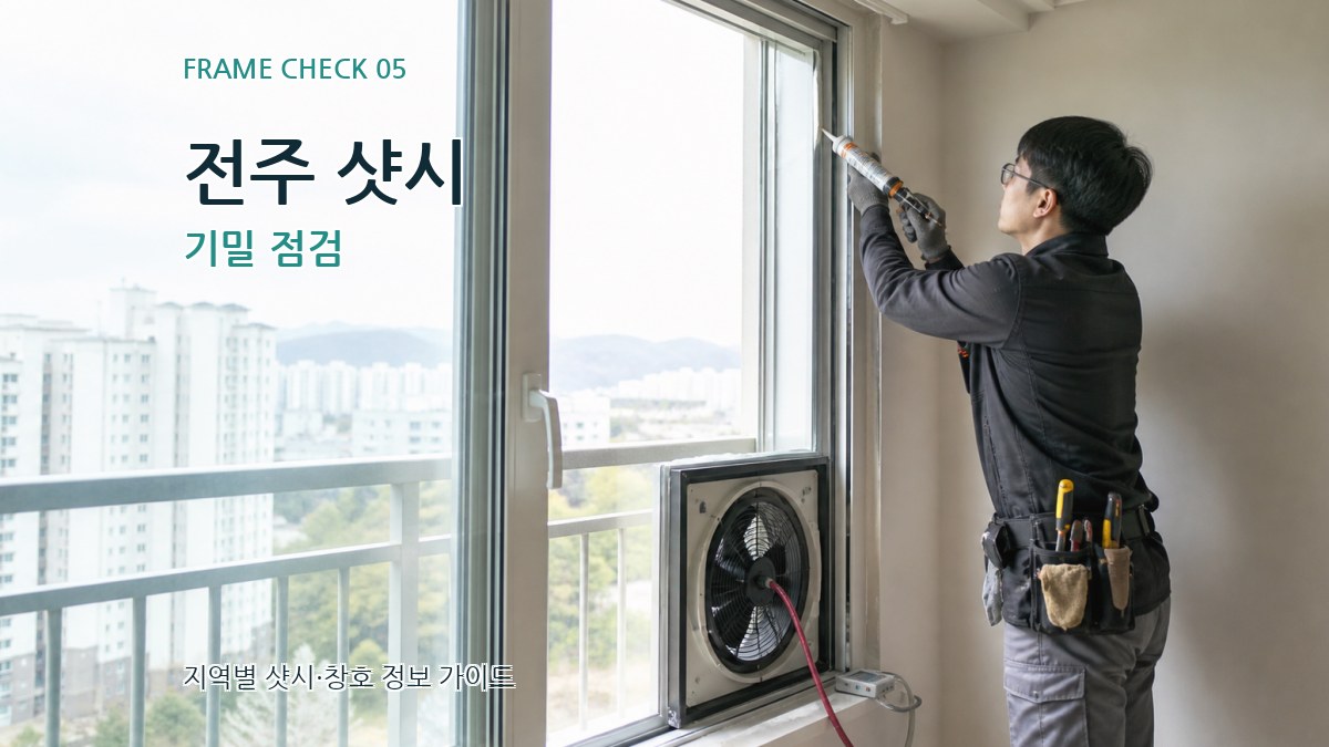 전주 샷시 기밀 점검