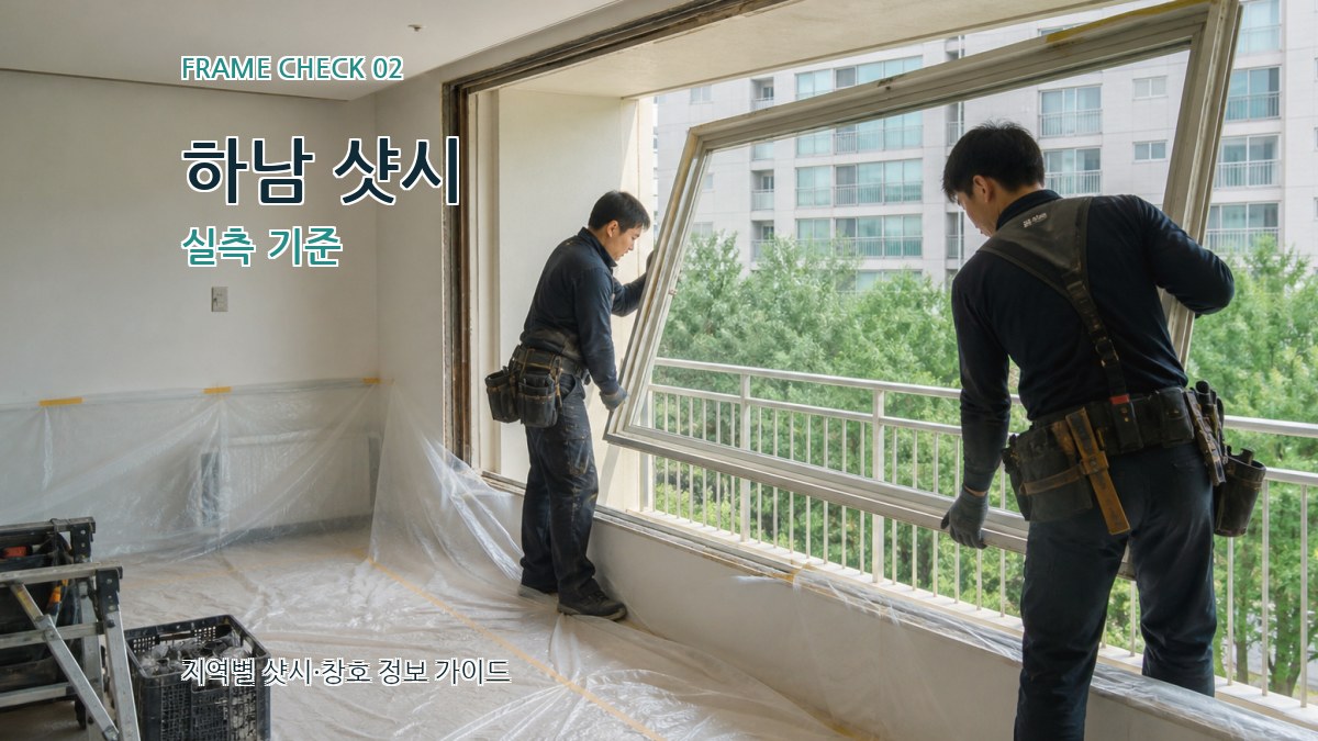하남 샷시 실측 기준