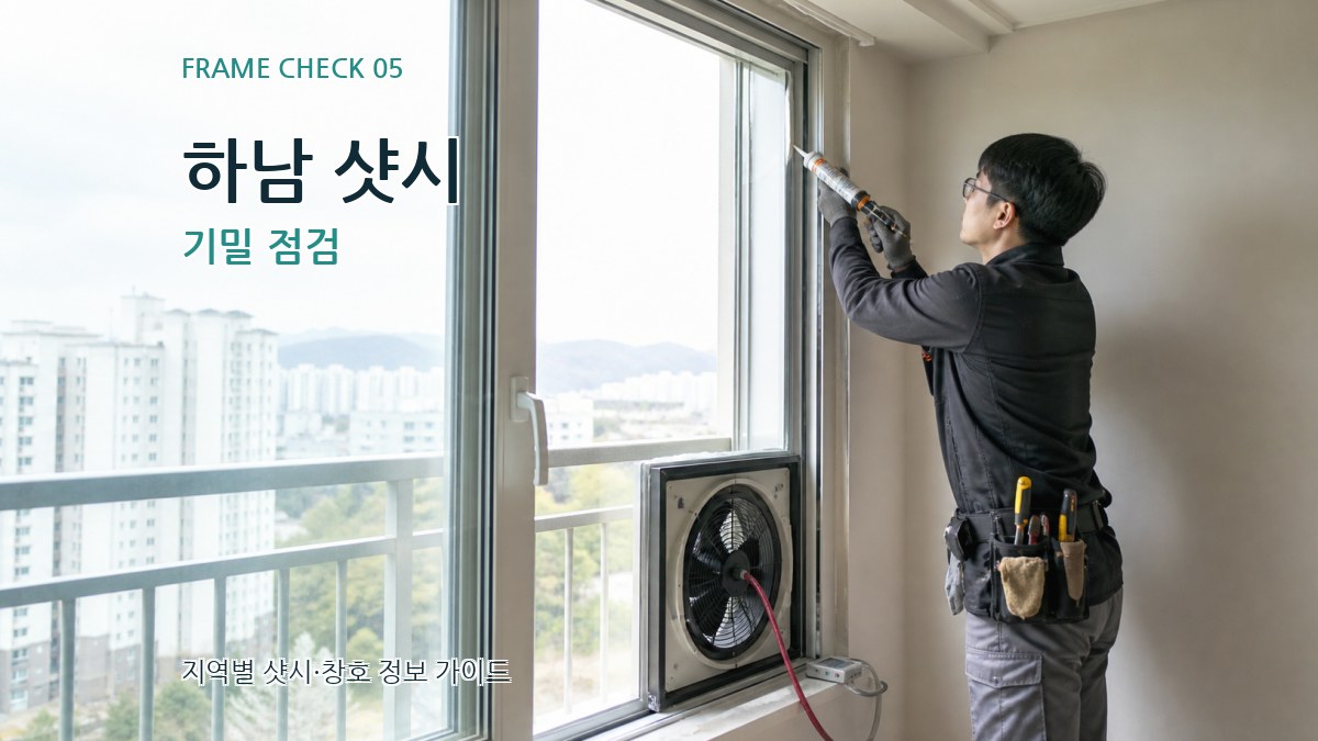 하남 샷시 기밀 점검