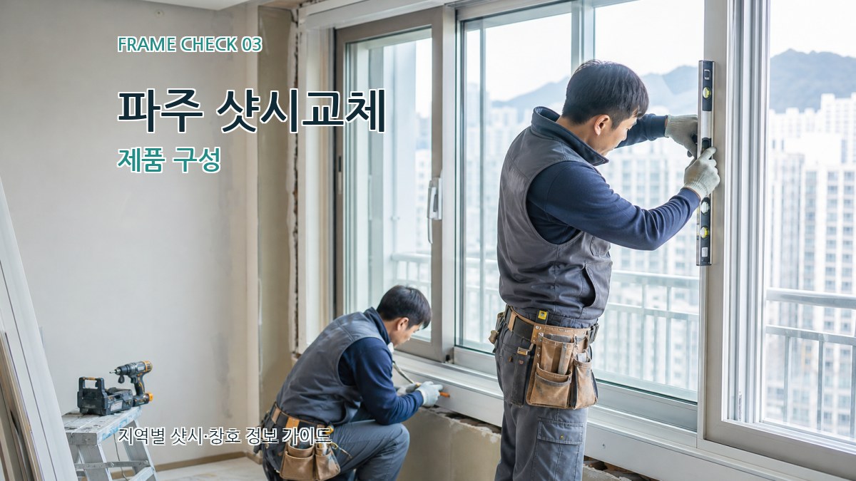 파주 샷시교체 제품 구성