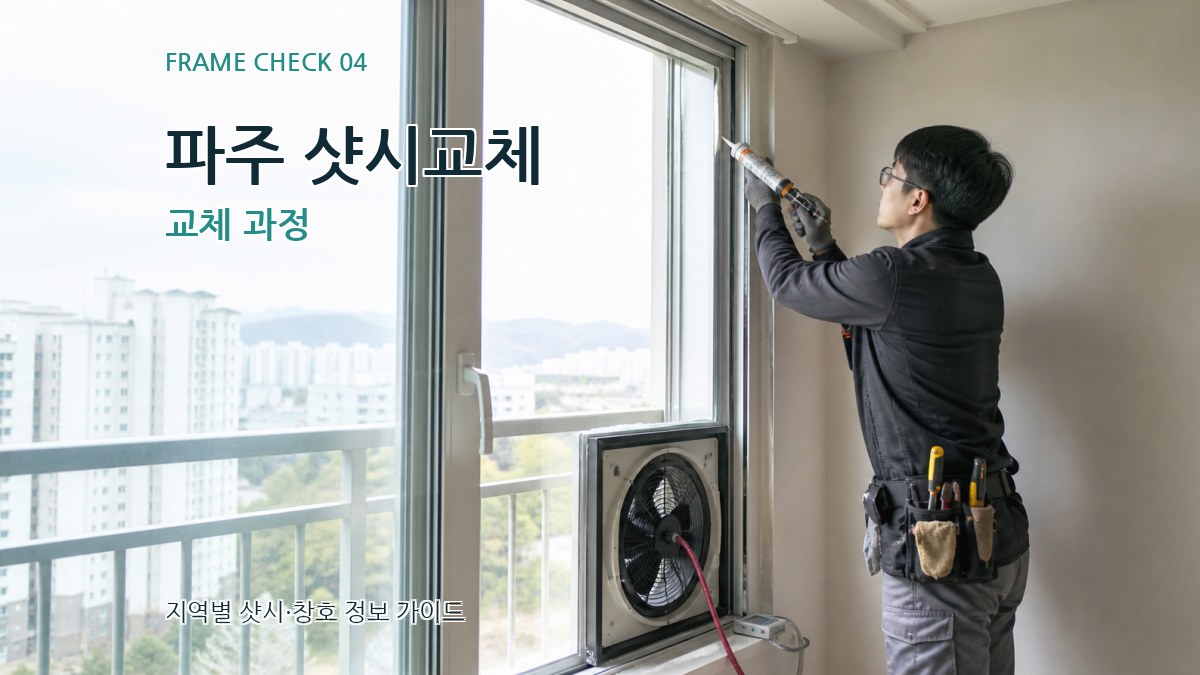 파주 샷시교체 교체 과정