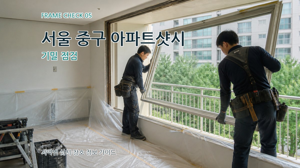 서울 중구 아파트샷시 기밀 점검