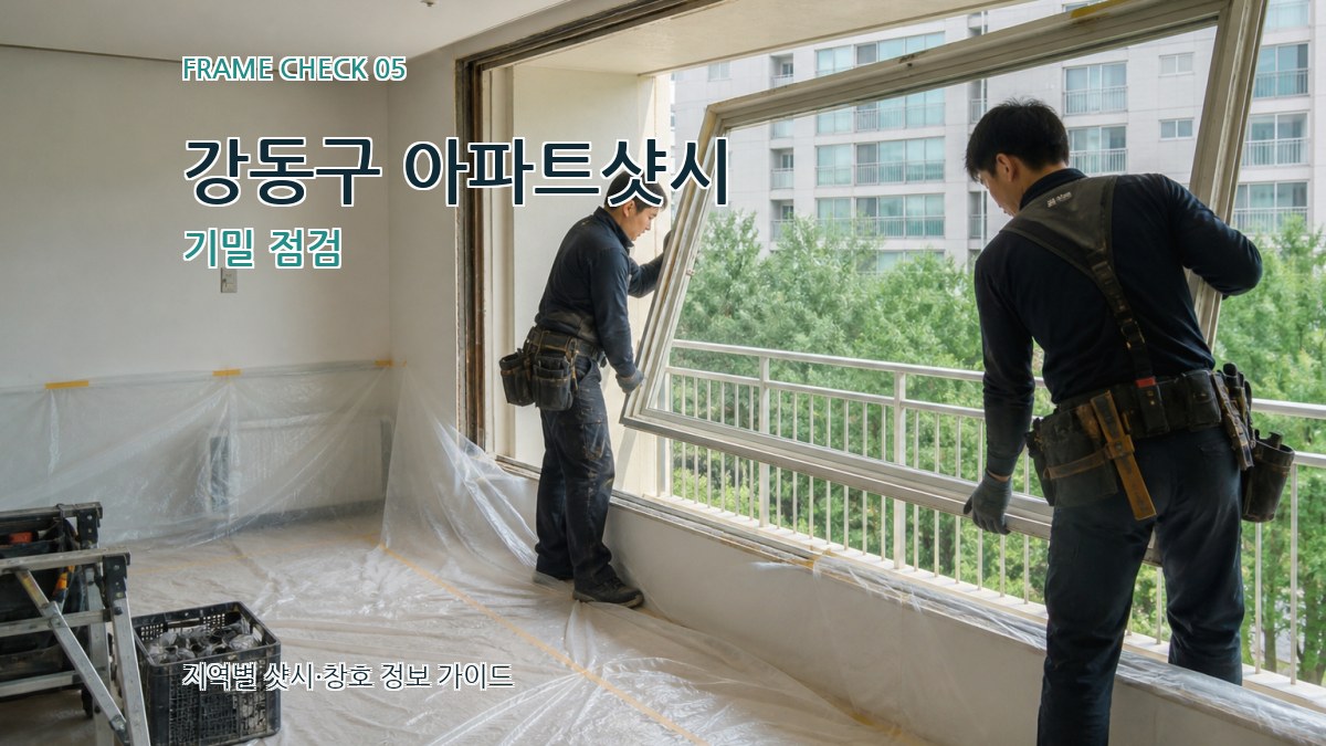 강동구 아파트샷시 기밀 점검