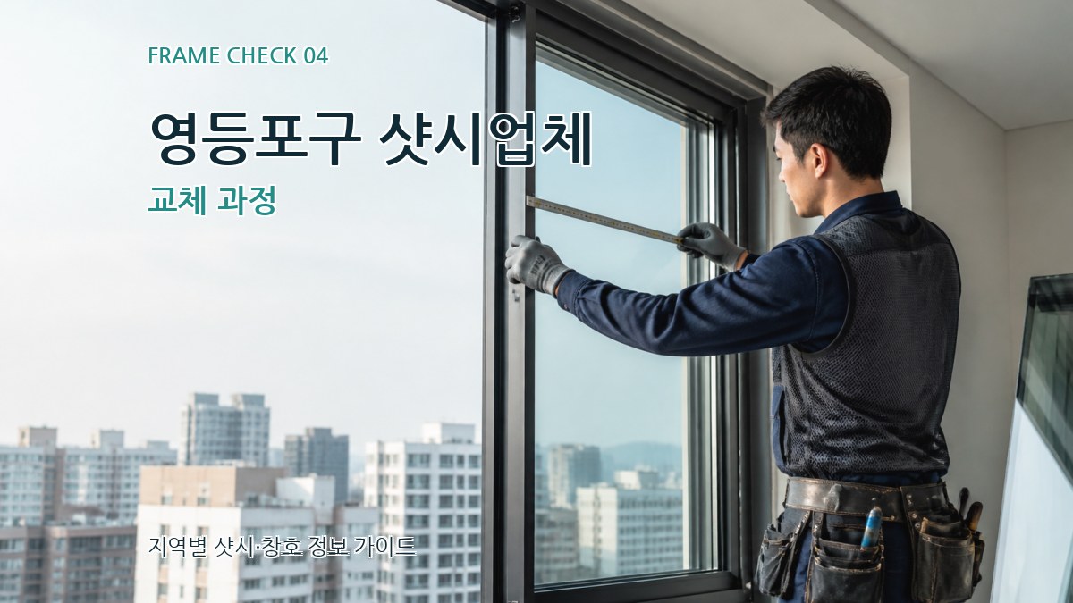영등포구 샷시업체 교체 과정