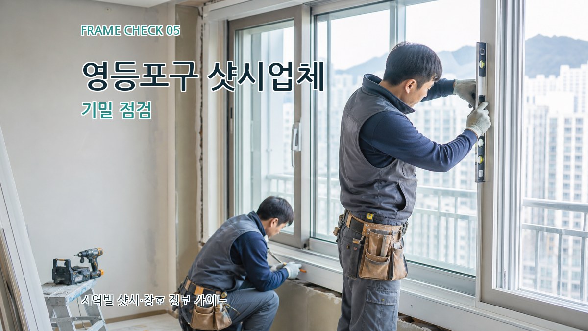 영등포구 샷시업체 기밀 점검