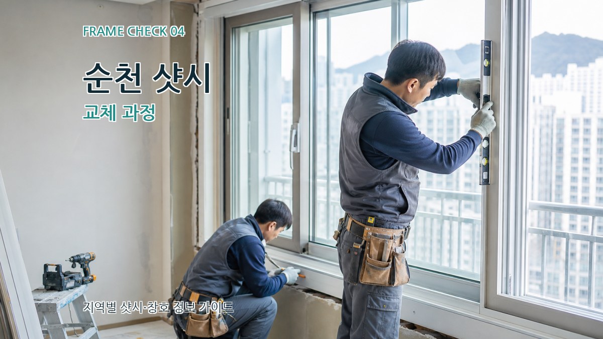 순천 샷시 교체 과정