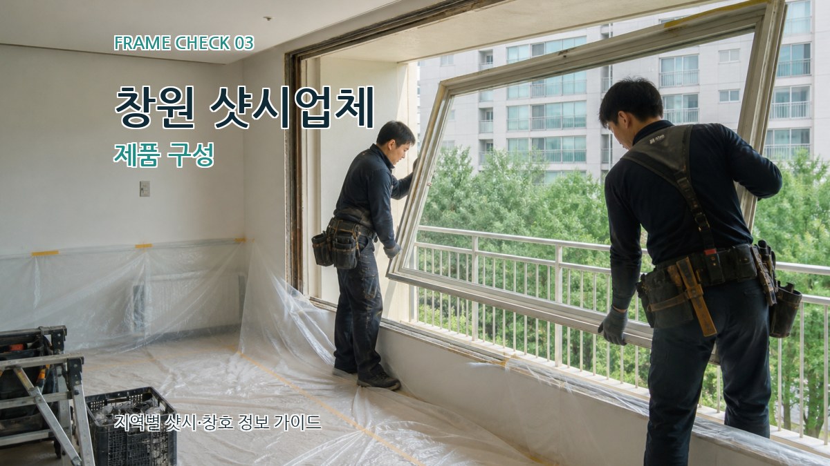 창원 샷시업체 제품 구성