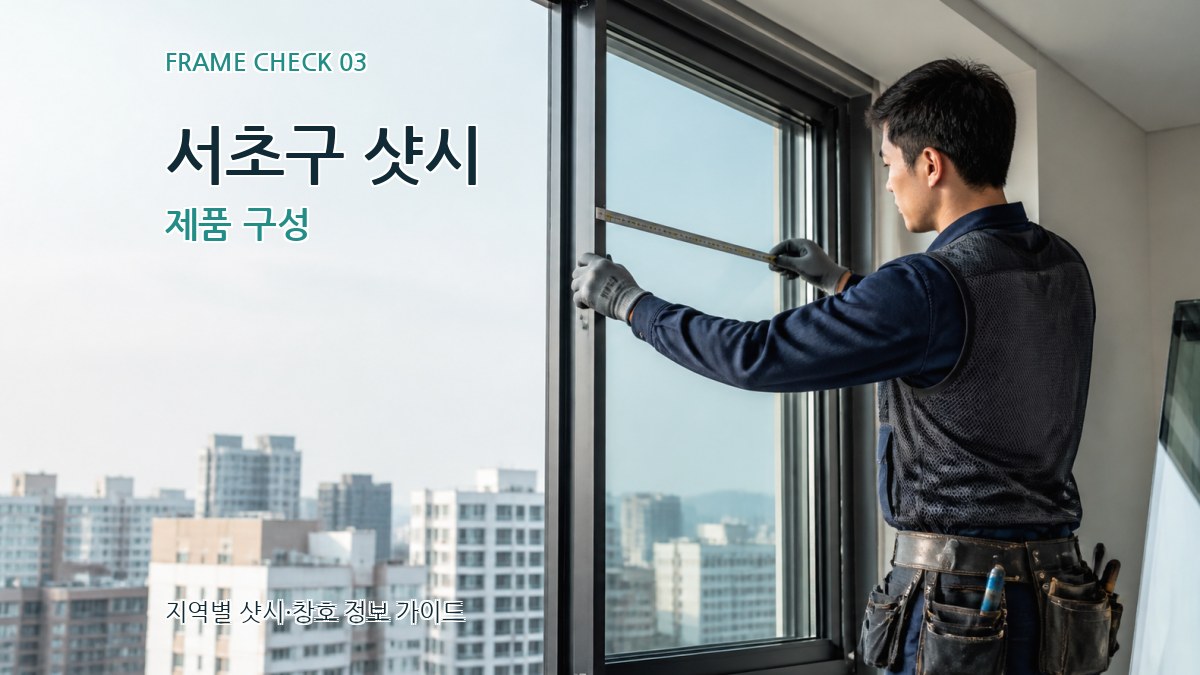 서초구 샷시 제품 구성