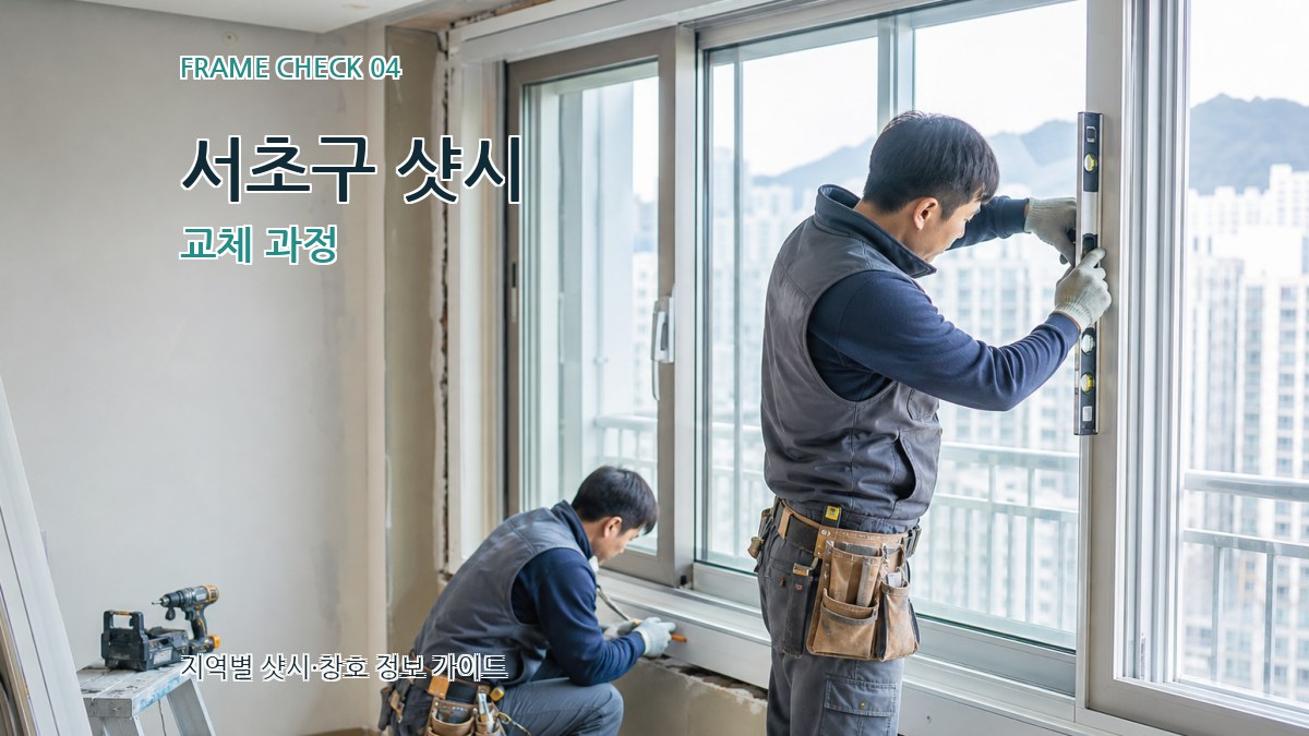 서초구 샷시 교체 과정