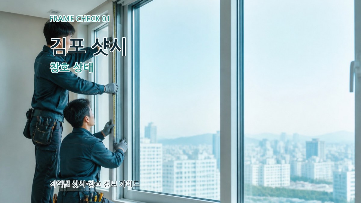 김포 샷시 창호 상태