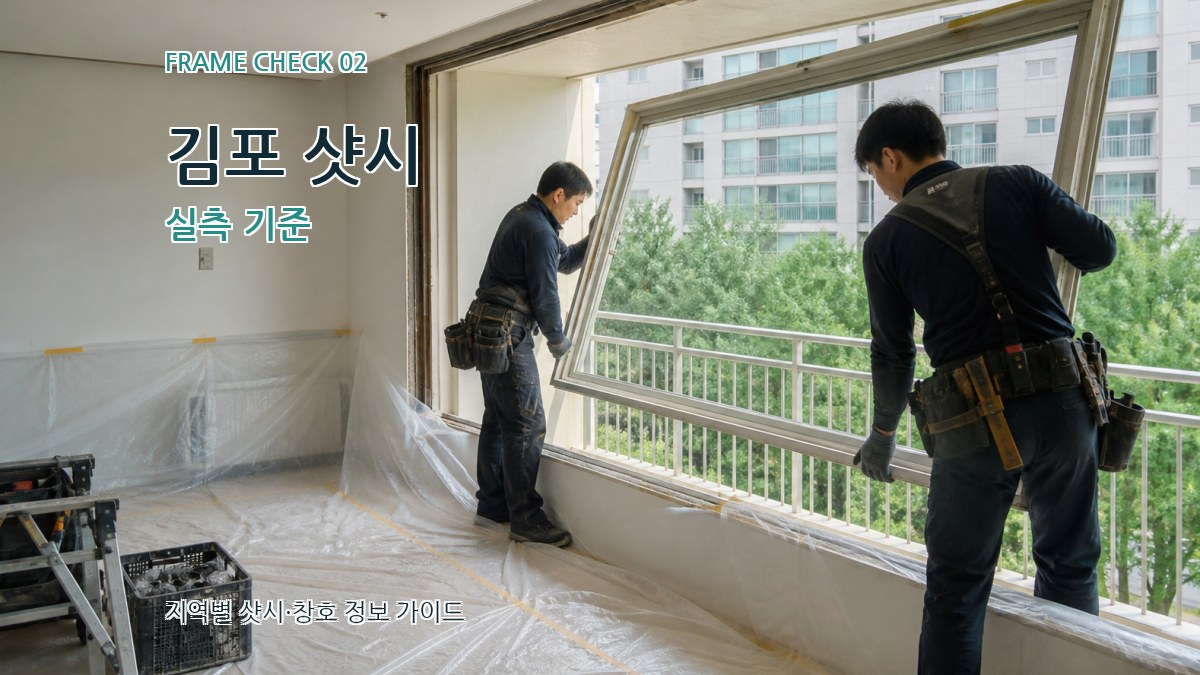 김포 샷시 실측 기준