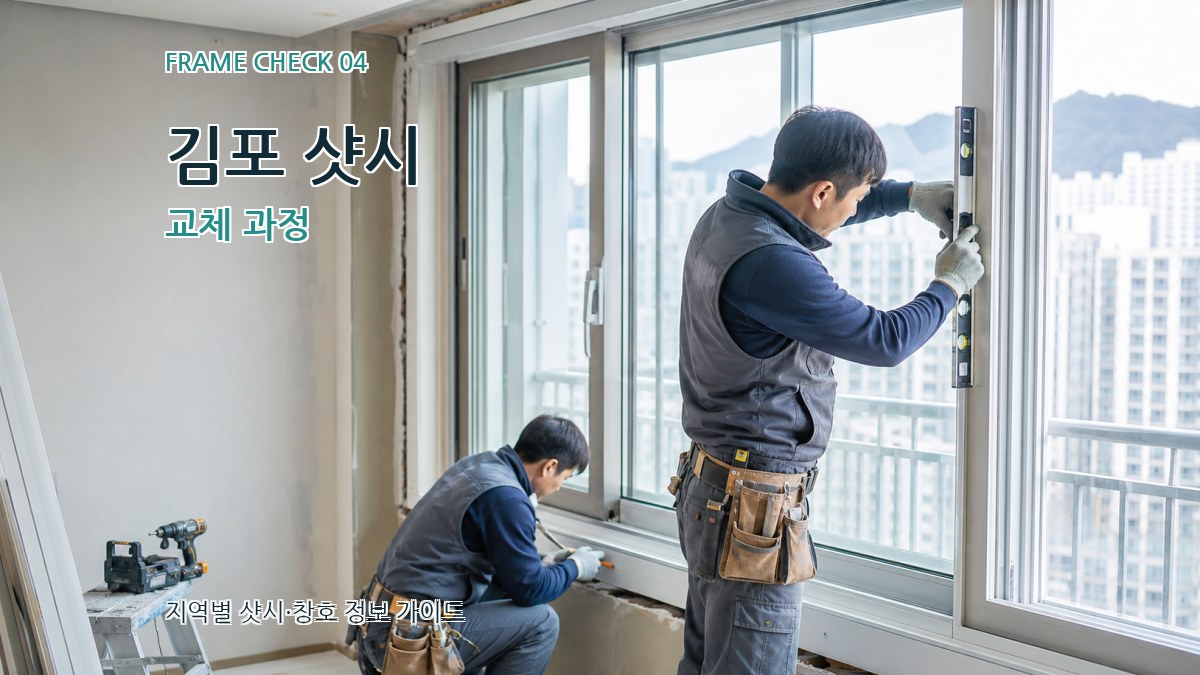 김포 샷시 교체 과정