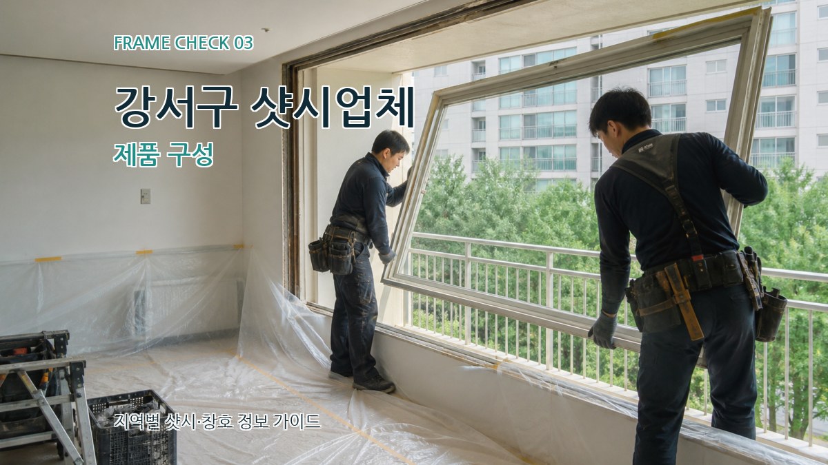 강서구 샷시업체 제품 구성