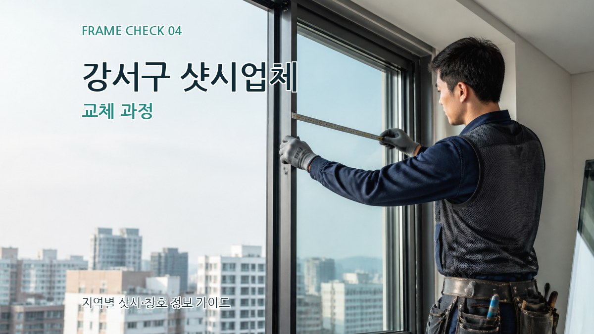 강서구 샷시업체 교체 과정