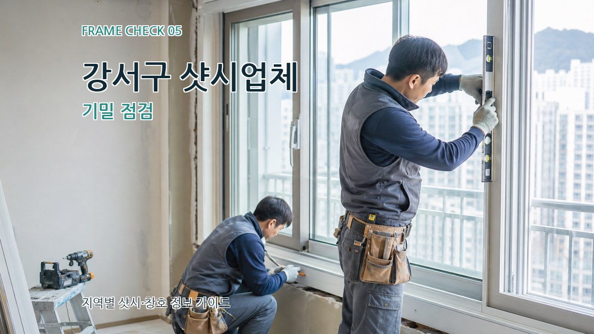 강서구 샷시업체 기밀 점검