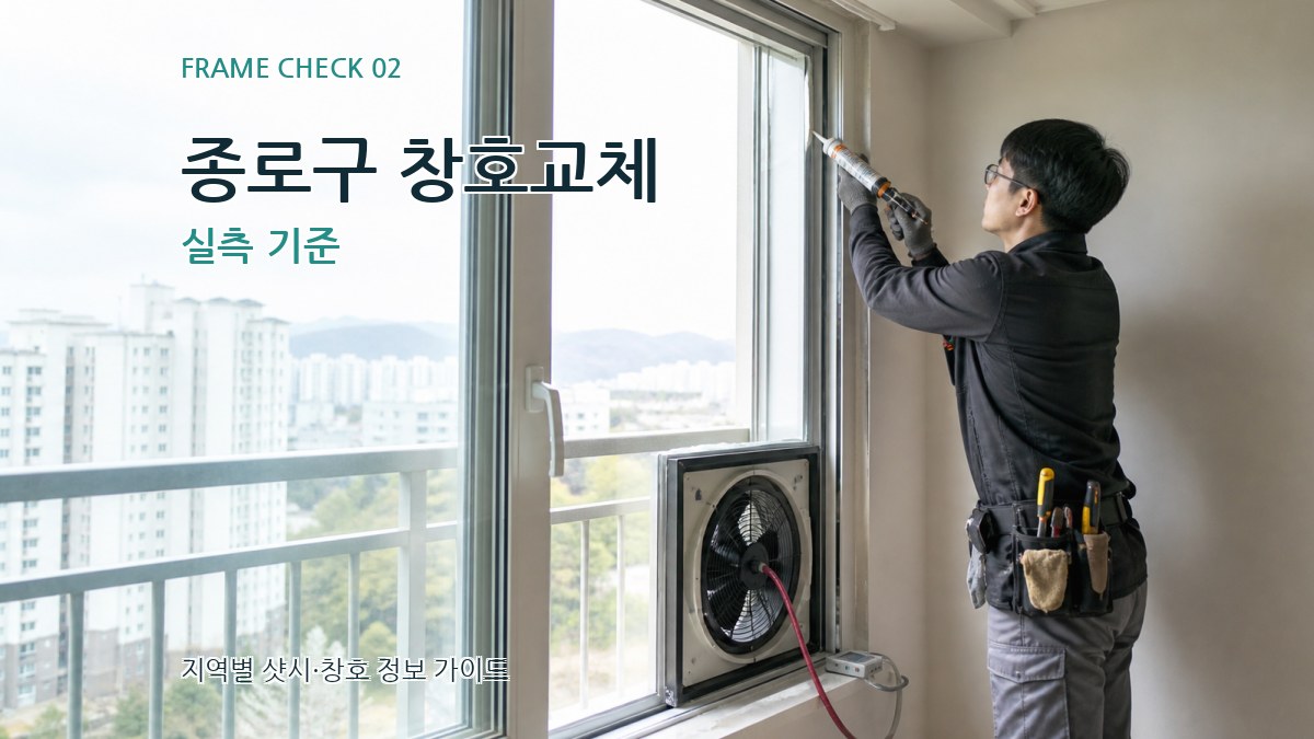 종로구 창호교체 실측 기준