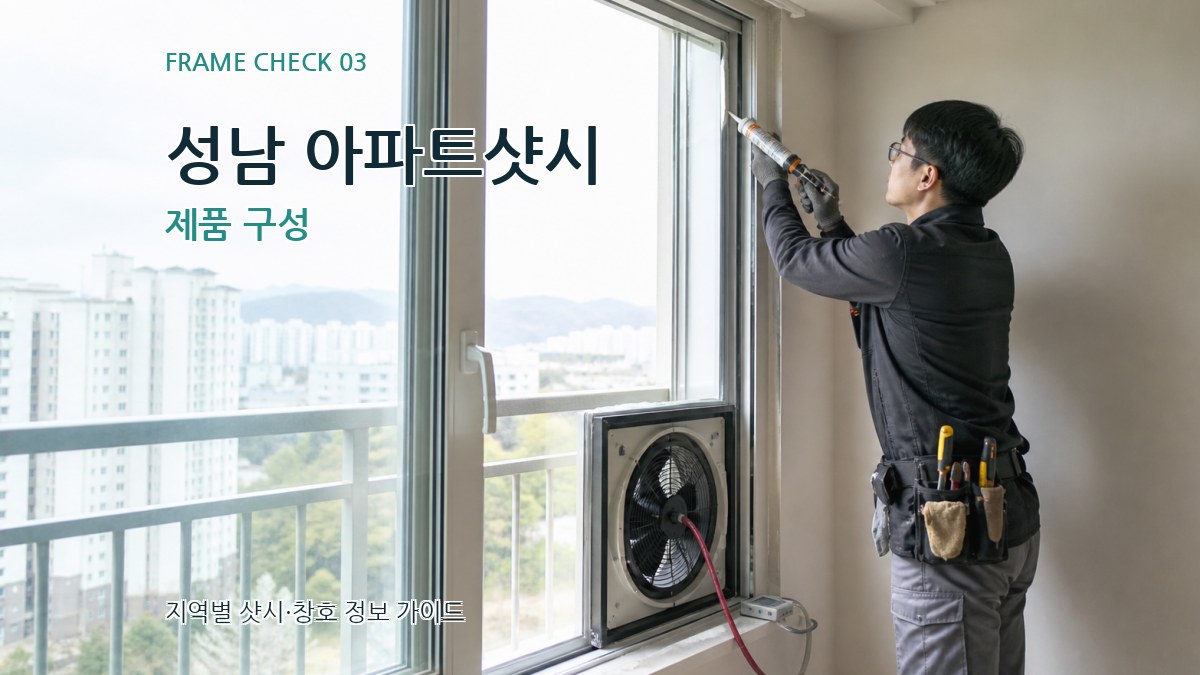성남 아파트샷시 제품 구성