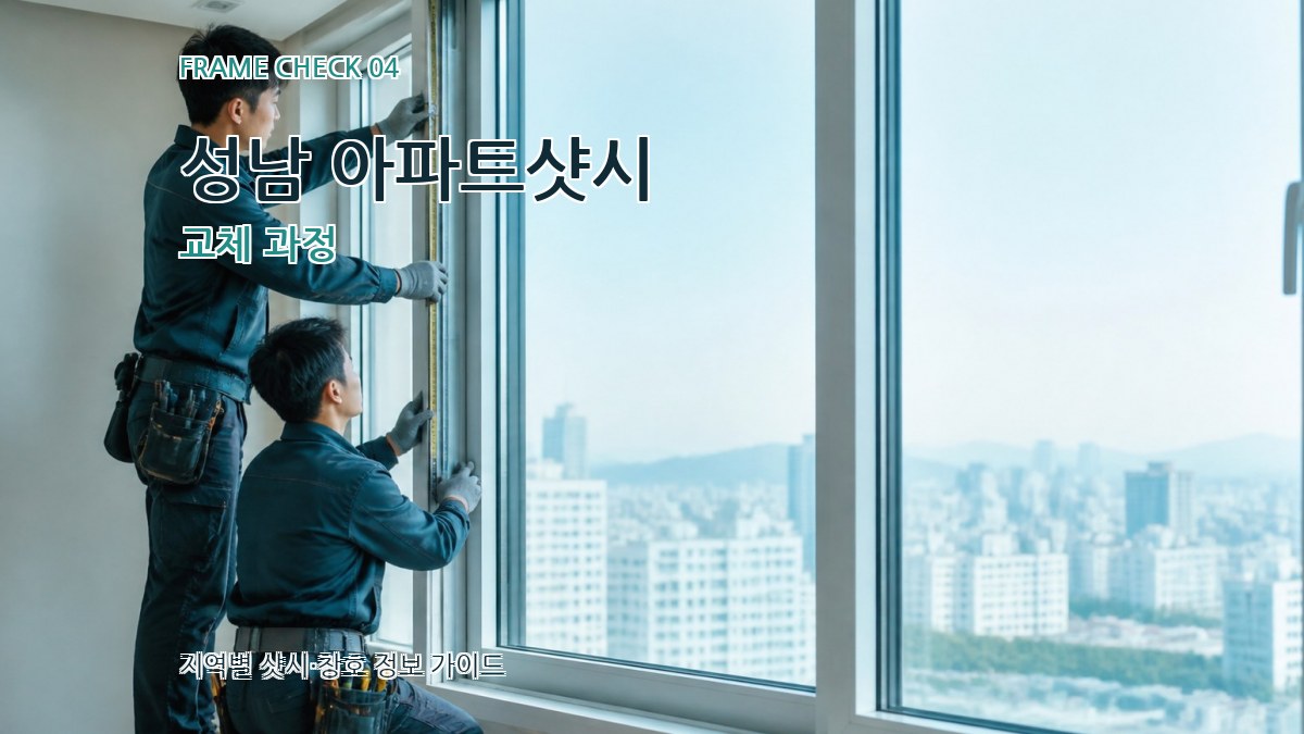 성남 아파트샷시 교체 과정