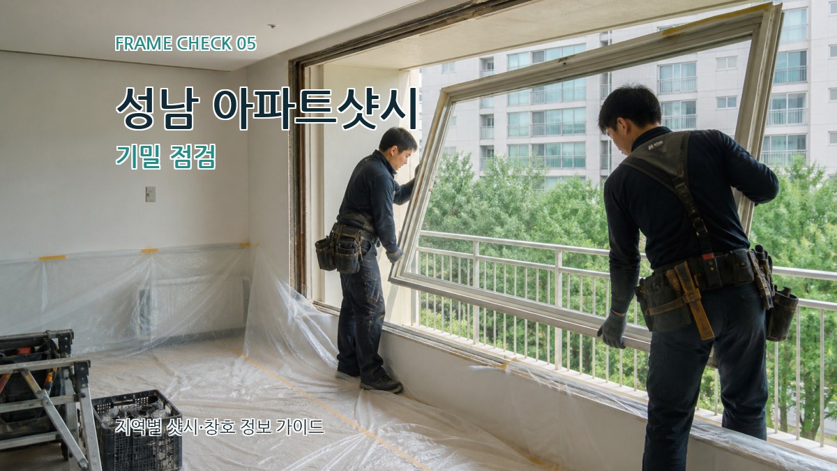 성남 아파트샷시 기밀 점검
