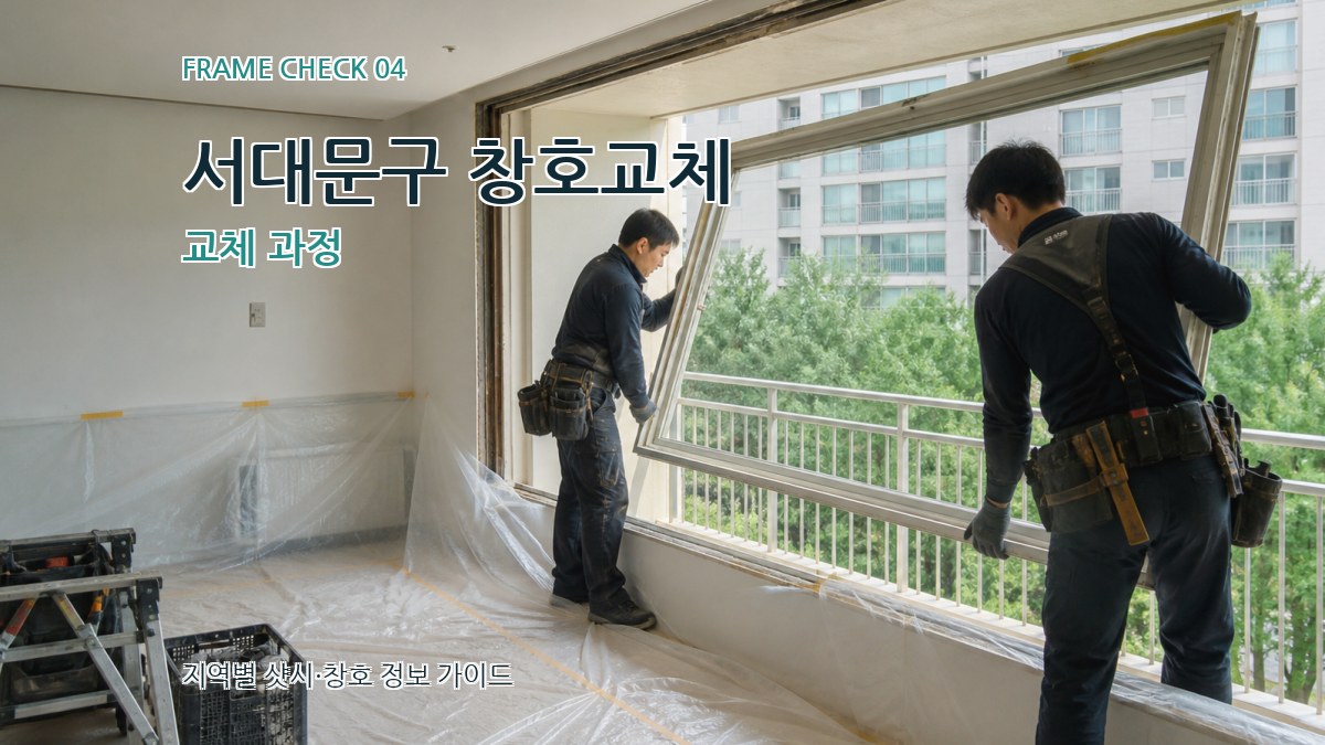서대문구 창호교체 교체 과정