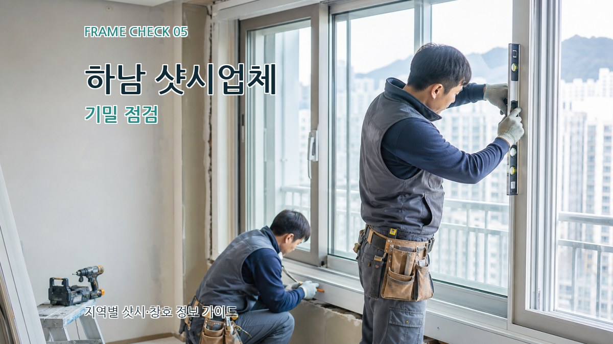 하남 샷시업체 기밀 점검