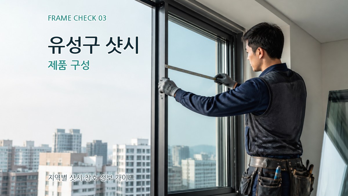 유성구 샷시 제품 구성