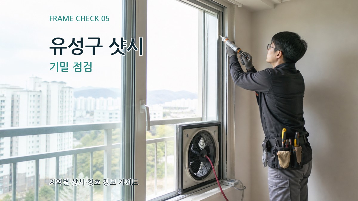 유성구 샷시 기밀 점검